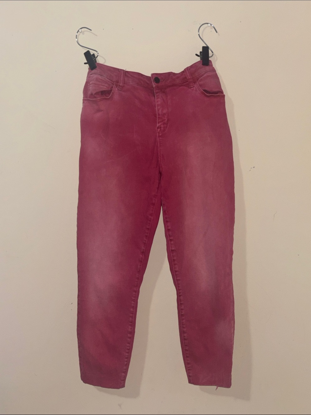 Y2K Inspired Pink Mauve Baggy Jeans Size 32 Denim